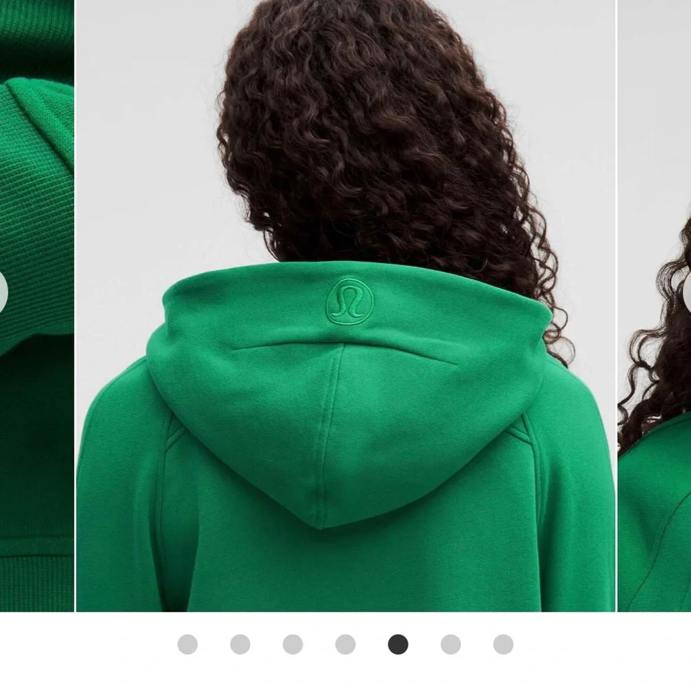 Lululemon Scuba Full-Zip Hoodie  Green , Size 6 great conditions